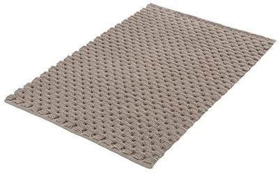 Kleine Wolke Badmatta Santiago, färg: taupe, material: 100% bomull, storlek: 65 x 115 cm