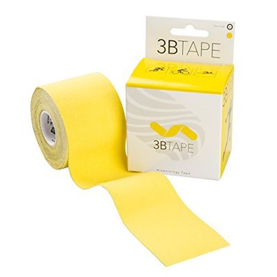 3B Scientific Ruban de kinésiologie 3B Scientific (5m x 5cm) - bande élastique de soutien des muscles et des articulations pour l'exercice, le sport et la récupération après une blessure - Jaune