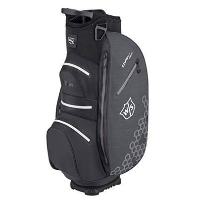 Wilson W/S Dry Tech II Cart Bag, Borsa da Golf Uomo, Nero, Taglia Unica