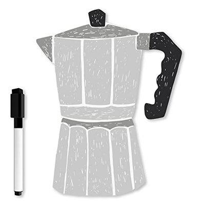 Lavagna Magnetica A3 frigo Caffettiera 37x29 cm con pennarello magnetico incluso.