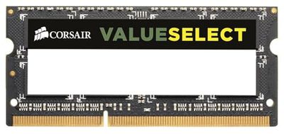Corsair Mémoire SODIMM 4 Go (1 x 4 Go) DDR3 1600 MHz C11 pour ordinateur portable/portable — Noir