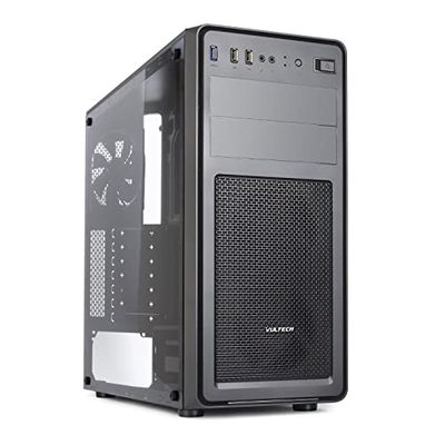 Caja Vultech VCO-A2699T ATX 1x USB 3.0,2X USB 2.0 con Cristal Templado sin Fuente de alimentación, Negro