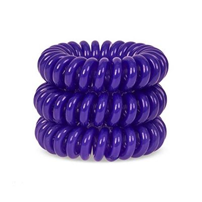 Deep Purple SpiraBobble | Hair Bands for Women – 6Pcs Set Hair Bobbles | Durable Hair Tie | Spiral Ring for ponytails
