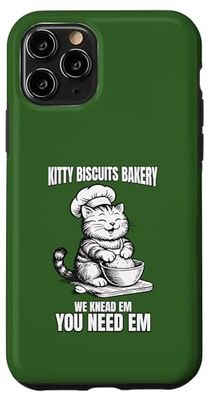 Kitty Biscuits Bakery Cat Lover Baking Humor Chef Case for iPhone 11 Pro