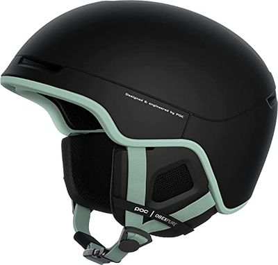 POC Obex Pure, Casco da Sci Unisex Adulto, Uranium Black/Apophyllite Green Matt, XL-XXL (59-62cm)