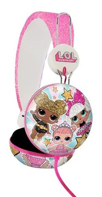 OTL Technlogies LOL Surprise Glitter Glam Tween Dome hoofdtelefoon, bekabeld, voor kinderen (officieel gelicentieerd product)