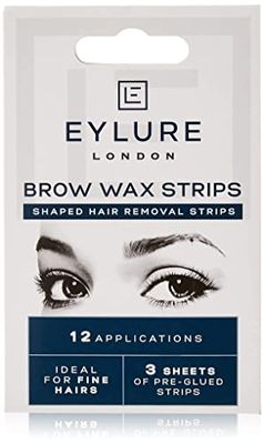 Eylure Taking Shape Eyebrow Shapers, Brow Wax Strips, Cold Wax, Pre-Cutout