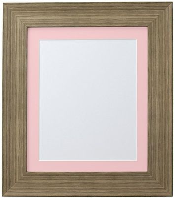 FRAMES BY POST Hygge Fotolijst, Bear Creek Bruin met Roze Mount, 30 x 30 cm Afbeeldingsgrootte 10 x 10 inch