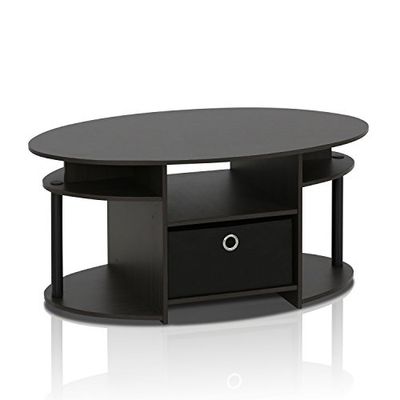 Furinno Mesa de centro castanha contemporânea