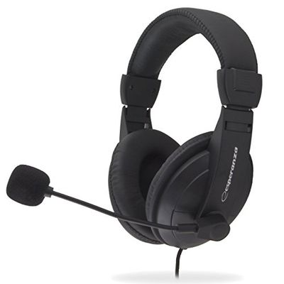 ESPERANZA EH103 Stereofonico Padiglione auricolare Nero cuffia e auricolare