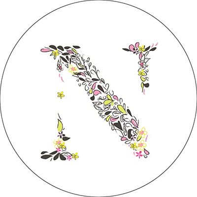 Bonateks, Round Digital Printed Mouse Pad, Non-Slip Base, for Office and Home, Diameter:22cm