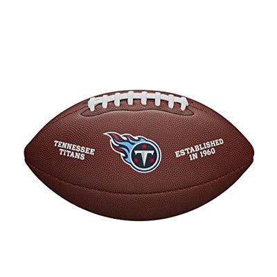 Wilson NFL Team Logo, Ball Unisex-Adult, Brown, Official