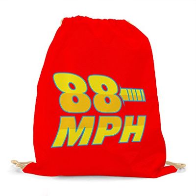 Planet Nerd Vitesse de déplacement de 88 km/h Sac de Sport Mixte, Rouge, 38 cm x 42 cm