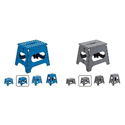 ARREGUI Tabouret Pliant | Marchepied pour Enfant et Adulte | Escabeau Pliant Bleu