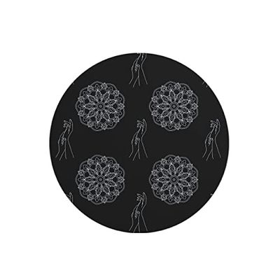Questo Casa, Round Digital Printed Mouse Pad, Non-Slip Base, for Office and Home, Diameter:22cm