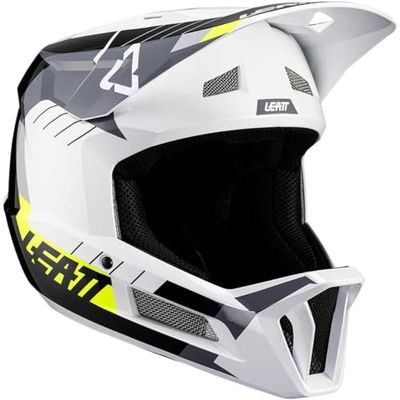 Leatt 6009554073571 Casque MTB Gravity 2.0-Blanc/Noir White/Black-L 59-60cm, meerkleurig, één maat