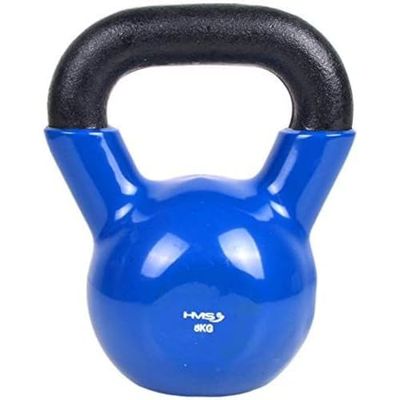 HMS Unisex's 17-64-042 5907695501476 CAST IJzeren Kettlebell, Zwart, One Size