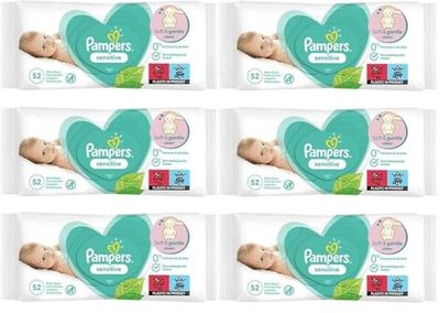 Pampers 81687204 - Sensitive toalhitas húmidas para bebé, unissexo
