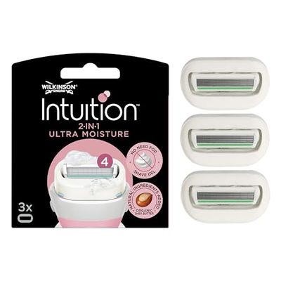 Wilkinson Sword Intuition Ultra Moisture - Lames de rasoir pour Femme - Pack de 3