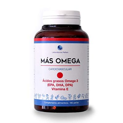 Laboratorios Mahen - Complemento alimenticio a base de ácidos grasos Omega 3 - 180 perlas