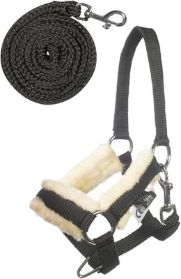 HKM barn hobby häst hölster och stickad, svart, en storlek