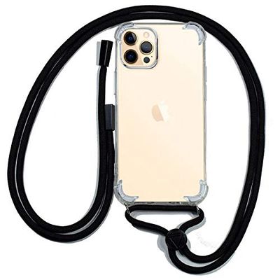 Cool Coque pour iPhone 12 Pro Max avec Cordon Noir