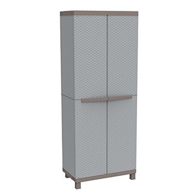 Terry, C-Rattan 2680, Armario 2 Puertas y 3 Estantes Internos. 68x39x170 cm