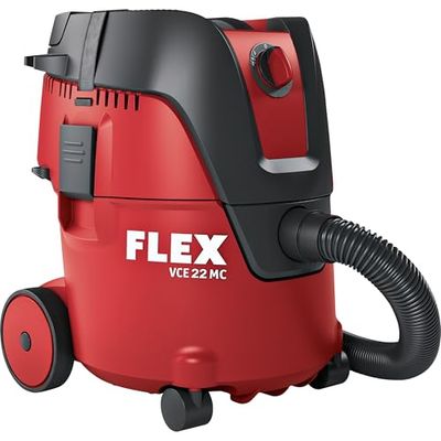 Flex Accu-veiligheidszuiger 18 V met handmatige filterreiniging VCE 22 M MC 2x18.0 (handige en compacte stofzuiger, met zachte start) 531638