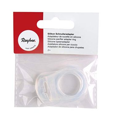 Rayher 70048000 Silicone Dummy Adaptor 2 Pieces, Natural, Normal