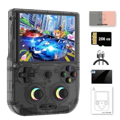 NULA RG406V Retro Handheld Game Console with 256G TF Card / 9000+ Games Android 13 Unisoc T820 Processor, 4 Inch IPS Touch Screen Arcade Video Game Consoles, Supports 5G WiFi Bluetooth