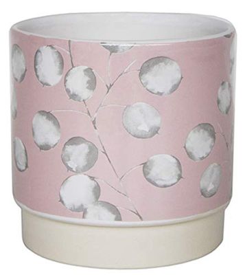 Ivyline Honesty - Maceta (10 cm, 10 cm), Color Blanco