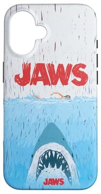 Jaws 50th Anniversary Poster Rainy Day Swim 2-Sided Carcasa para iPhone 16