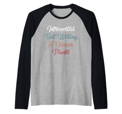 Plant Lover, Gardening, But Willing To Discuss Raglan Baseball Tee