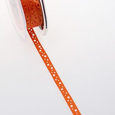 Deko und Band Ruban Satin Trou – Orange – 9 mm – 20 m – 54009 20