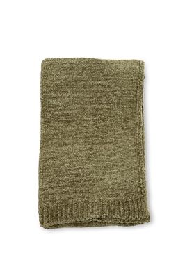 Ally Throw Polyester/Shiny chenille - Vert - 170 x 130 cm