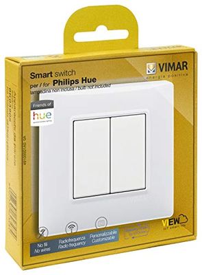 VIMAR 0K03906.04 Plana Philips Friends of Hue, kit di commutazione radio wireless, non richiede batterie, bianco