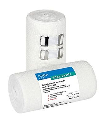 höga Encadernação clássica ideal, têxtilelastische ideal encadernado e de acordo com a DIN 61632, 8 cm x 5 m, muito hipoalergénica, respirável, elástico, 2 unidades)