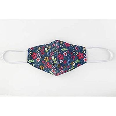 Adult Hygienic Reusable Mask UNE 0065 with Tropical Design