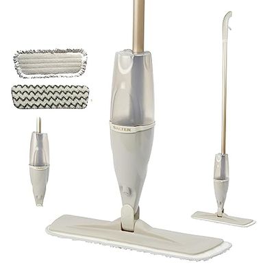 Salter LASAL71533WEU7 Warm Harmony Mop a spruzzo, panno abrasivo, panno da spolvero e lucidante, Scopa Lavapavimenti, per gran parte dei pavimenti duri, cattura polvere e sporco, serbatoio da 600 ml