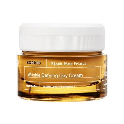 KORRES BLACK PINE PRIMUS Crema da giorno levigante con effetto antirughe, per un incarnato più sodo e luminoso, senza siliconi e parabeni, vegan, 40 ml