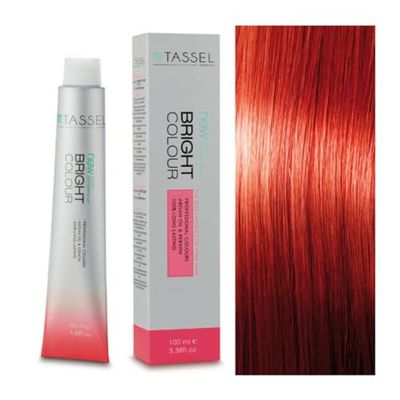 Tassel Coloration permanente à l'argan et à la kératine - N° 7.44 blond moyen cuivre INTESI. - 100 ml