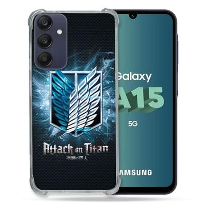 Cokitec Reinforced Case for Samsung Galaxy A15 4G / 5G Manga Attack Titans Black