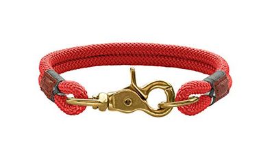 HUNTER OSS hondenhalsband, maritiem, nautisch, M, rood
