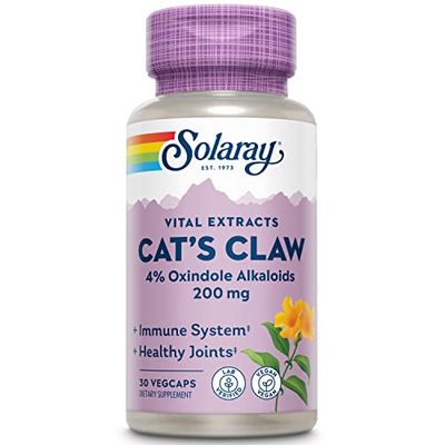 Solaray Cat's Claw 200mg | Uña Gato | 30 VegCaps