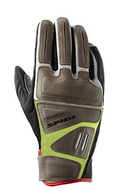 Spidi Automatiko Guantes para Moto, Negro/Amarillo Fluorescente, XXL