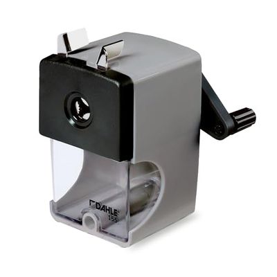 Dahle 00155-17496 Pencil Sharpener 155 with Clamp 12 mm Smart Grey