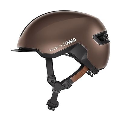 ABUS Urban Helm HUD-Y à LED arrière magnétique rechargeable & fermeture magnétique - casque de vélo cool pour usage quotidien - pour hommes et femmes