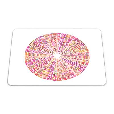 Bonamaison, Rechthoek Pop Art Digitale bedrukte muismat, antislip onderkant, voor kantoor en thuis, afmetingen: 22x18 cm