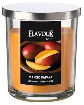 A.S. Création 76125 Bougie parfumée à la mangue et à la papaye - Bougie parfumée fruitée de qualité supérieure - Durée de combustion de 52 heures - Fabriquée en Allemagne