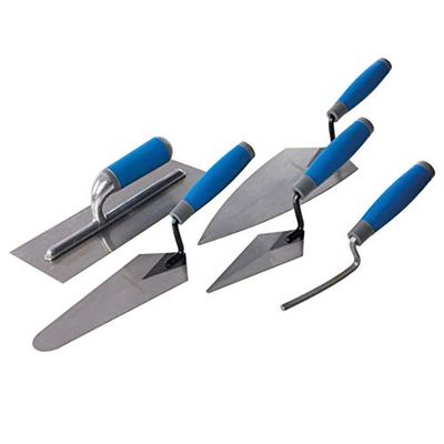Silverline Tools 395016 palhetas de pedreiro com pega de borracha, caixa de 5